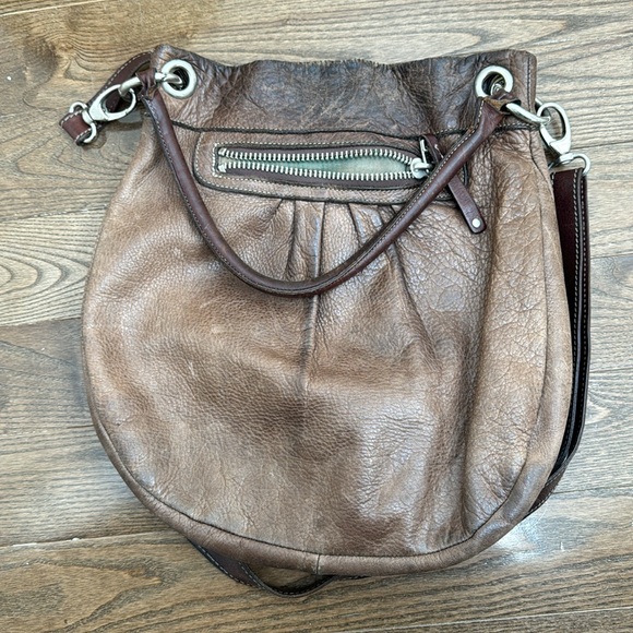 Roots tan leather boho leather bag - Picture 2 of 5